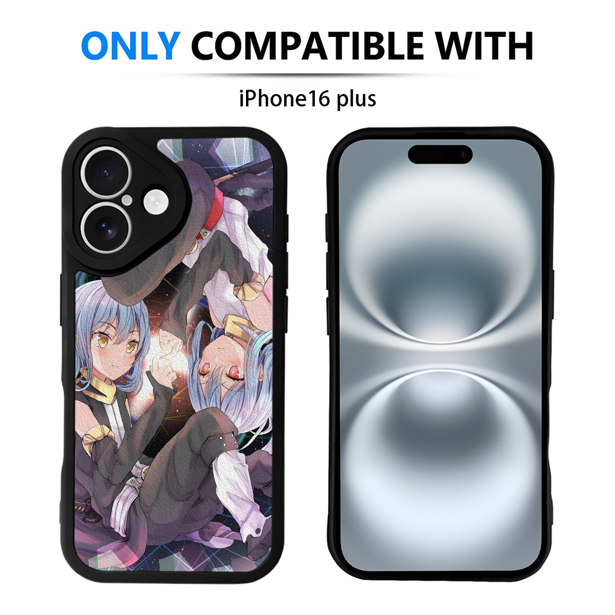 （画像用） 転スラ Regarding Reincarnated to Slime 【iPhone 16シリーズ対応】シリコンスマホケース（レザー調） 材質：シリコン
